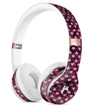 Pink Faded Micro Hearts Over Fuscia  2 Full-Body Skin Kit for the Beats by Dre Solo 3 Wireless Headphones
