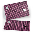 Pink Faded Micro Hearts Over Fuscia  - Premium Protective Decal Skin-Kit for the Apple Credit Card