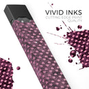 Pink Faded Micro Hearts Over Fuscia  - Premium Decal Protective Skin-Wrap Sticker compatible with the Juul Labs vaping device