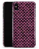 Pink Faded Micro Hearts Over Fuscia  - iPhone X Clipit Case