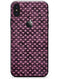 Pink Faded Micro Hearts Over Fuscia  - iPhone X Skin-Kit