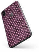 Pink Faded Micro Hearts Over Fuscia  - iPhone X Skin-Kit