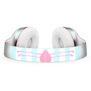 Pink Flamingos Over Blue Stripes Full-Body Skin Kit for the Beats by Dre Solo 3 Wireless Headphones