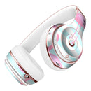 Pink Flaminogos Over Teal Stripes Full-Body Skin Kit for the Beats by Dre Solo 3 Wireless Headphones
