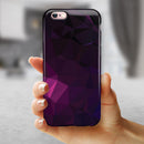 Pink Geometric V10 iPhone 6/6s or 6/6s Plus 2-Piece Hybrid INK-Fuzed Case