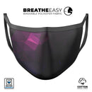 Pink Geometric V10 - Made in USA Mouth Cover Unisex Anti-Dust Cotton Blend Reusable & Washable Face Mask with Adjustable Sizing for Adult or Child
