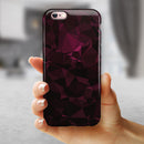 Pink Geometric V11 iPhone 6/6s or 6/6s Plus 2-Piece Hybrid INK-Fuzed Case