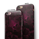 Pink Geometric V11 iPhone 6/6s or 6/6s Plus 2-Piece Hybrid INK-Fuzed Case