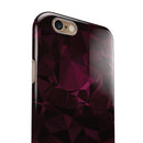Pink Geometric V11 iPhone 6/6s or 6/6s Plus 2-Piece Hybrid INK-Fuzed Case