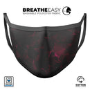 Pink Geometric V11 - Made in USA Mouth Cover Unisex Anti-Dust Cotton Blend Reusable & Washable Face Mask with Adjustable Sizing for Adult or Child