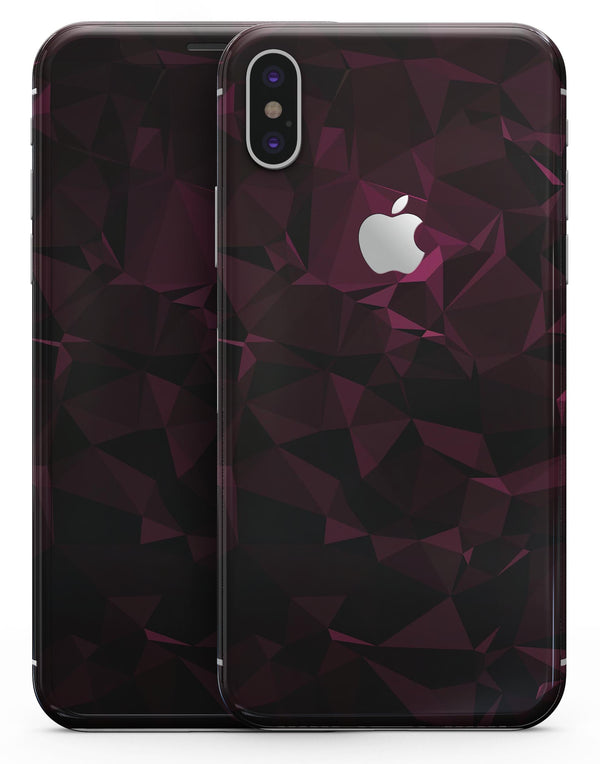 Pink Geometric V11 - iPhone X Skin-Kit