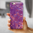 Pink Geometric V13 iPhone 6/6s or 6/6s Plus 2-Piece Hybrid INK-Fuzed Case