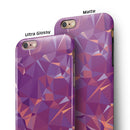 Pink Geometric V13 iPhone 6/6s or 6/6s Plus 2-Piece Hybrid INK-Fuzed Case