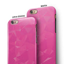 Pink Geometric V15 iPhone 6/6s or 6/6s Plus 2-Piece Hybrid INK-Fuzed Case