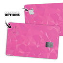 Pink Geometric V15 - Premium Protective Decal Skin-Kit for the Apple Credit Card