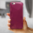 Pink Geometric V16 iPhone 6/6s or 6/6s Plus 2-Piece Hybrid INK-Fuzed Case