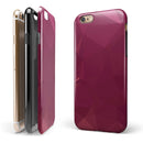 Pink Geometric V16 iPhone 6/6s or 6/6s Plus 2-Piece Hybrid INK-Fuzed Case