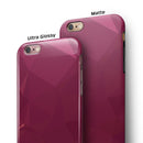 Pink Geometric V16 iPhone 6/6s or 6/6s Plus 2-Piece Hybrid INK-Fuzed Case