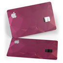 Pink Geometric V16 - Premium Protective Decal Skin-Kit for the Apple Credit Card
