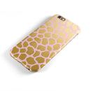Pink Gold Flaked Animal v1 iPhone 6/6s or 6/6s Plus 2-Piece Hybrid INK-Fuzed Case