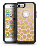 Pink Gold Flaked Animal v1 2 - iPhone 7 or 8 OtterBox Case & Skin Kits