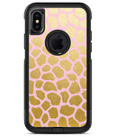 Pink Gold Flaked Animal v1 2 - iPhone X OtterBox Case & Skin Kits