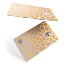 Pink Gold Flaked Animal v1 - Premium Protective Decal Skin-Kit for the Apple Credit Card
