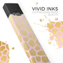 Pink Gold Flaked Animal v1 - Premium Decal Protective Skin-Wrap Sticker compatible with the Juul Labs vaping device