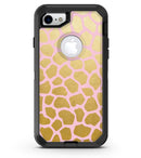 Pink Gold Flaked Animal v1 - iPhone 7 or 8 OtterBox Case & Skin Kits