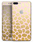 Pink Gold Flaked Animal v1 - Skin-kit for the iPhone 8 or 8 Plus