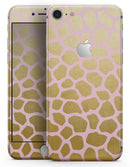 Pink Gold Flaked Animal v1 - Skin-kit for the iPhone 8 or 8 Plus
