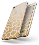 Pink Gold Flaked Animal v1 - Skin-kit for the iPhone 8 or 8 Plus