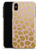 Pink Gold Flaked Animal v1 - iPhone X Clipit Case