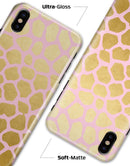 Pink Gold Flaked Animal v1 - iPhone X Clipit Case