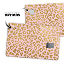 Pink Gold Flaked Animal v2 - Premium Protective Decal Skin-Kit for the Apple Credit Card