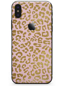 Pink Gold Flaked Animal v2 - iPhone X Skin-Kit