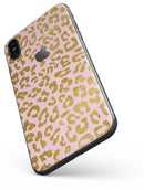Pink Gold Flaked Animal v2 - iPhone X Skin-Kit