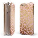 Pink Gold Flaked Animal v3 iPhone 6/6s or 6/6s Plus 2-Piece Hybrid INK-Fuzed Case