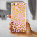 Pink Gold Flaked Animal v3 iPhone 6/6s or 6/6s Plus 2-Piece Hybrid INK-Fuzed Case