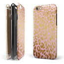 Pink Gold Flaked Animal v3 iPhone 6/6s or 6/6s Plus 2-Piece Hybrid INK-Fuzed Case