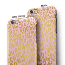 Pink Gold Flaked Animal v3 iPhone 6/6s or 6/6s Plus 2-Piece Hybrid INK-Fuzed Case