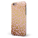 Pink Gold Flaked Animal v3 iPhone 6/6s or 6/6s Plus 2-Piece Hybrid INK-Fuzed Case