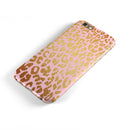 Pink Gold Flaked Animal v3 iPhone 6/6s or 6/6s Plus 2-Piece Hybrid INK-Fuzed Case