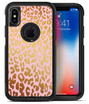 Pink Gold Flaked Animal v3 2 - iPhone X OtterBox Case & Skin Kits