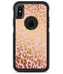 Pink Gold Flaked Animal v3 2 - iPhone X OtterBox Case & Skin Kits