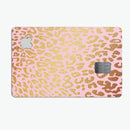 Pink Gold Flaked Animal v3 - Premium Protective Decal Skin-Kit for the Apple Credit Card