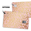 Pink Gold Flaked Animal v3 - Premium Protective Decal Skin-Kit for the Apple Credit Card