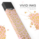 Pink Gold Flaked Animal v3 - Premium Decal Protective Skin-Wrap Sticker compatible with the Juul Labs vaping device