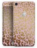 Pink Gold Flaked Animal v3 - Skin-kit for the iPhone 8 or 8 Plus