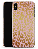 Pink Gold Flaked Animal v3 - iPhone X Clipit Case